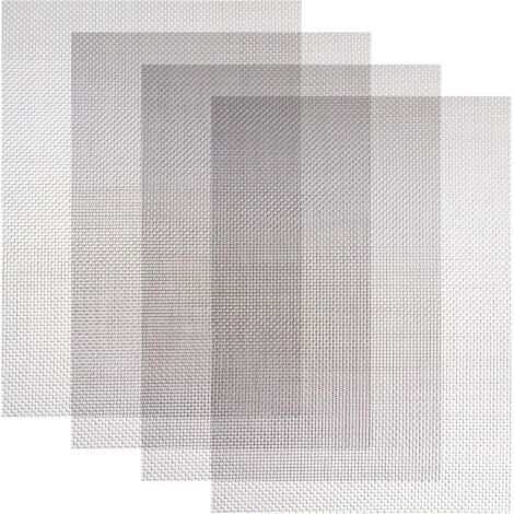 Nagetiersicheres Metallgewebe, 300 X 210 Mm – Edelstahl 304 – Maschenweite 20 – 4er-pack Für Belüftung Und Filtration