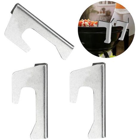Set Mit 3 Grillplatten-abstandshaltern, Universelle Grillplatten-abstandshalter Aus Edelstahl, Langlebige Abstandshalter Für Grillplatten, Bbq-scheiben Und Grillplatten