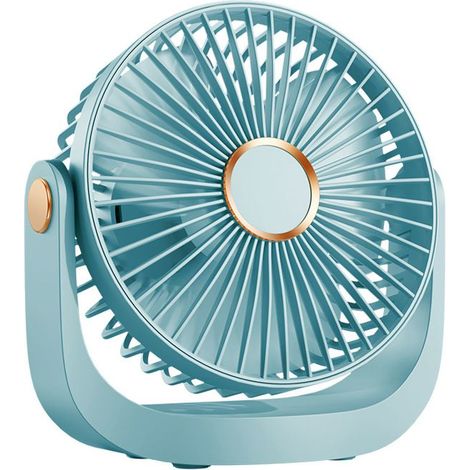 1 Tragbarer Ventilator, 360° Verstellbar, Ultraleise (20 Db), 5 Geschwindigkeitsstufen, Usb-anschluss, Für Zuhause, Auto Und Camping