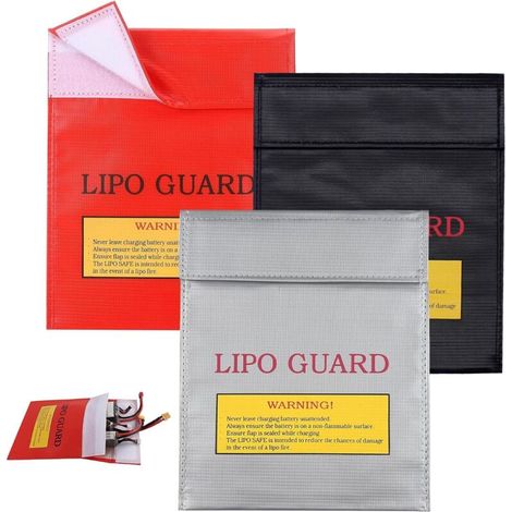 3 Stück Feuerfeste Und Wasserdichte Sicherheitsbeutel 22,5 X 18,5 Cm, Feuerfeste Beutel, Explosionsgeschützte Schutzbeutel Für Lipo-/lithium-batterien, Dokumente, Schmuck Und Wertsachen