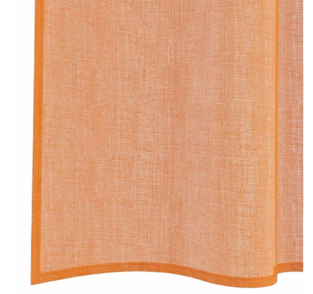 vidaXL Voile Vorhänge mit Stangentaschen 2 Stk Terrakotta 4102231