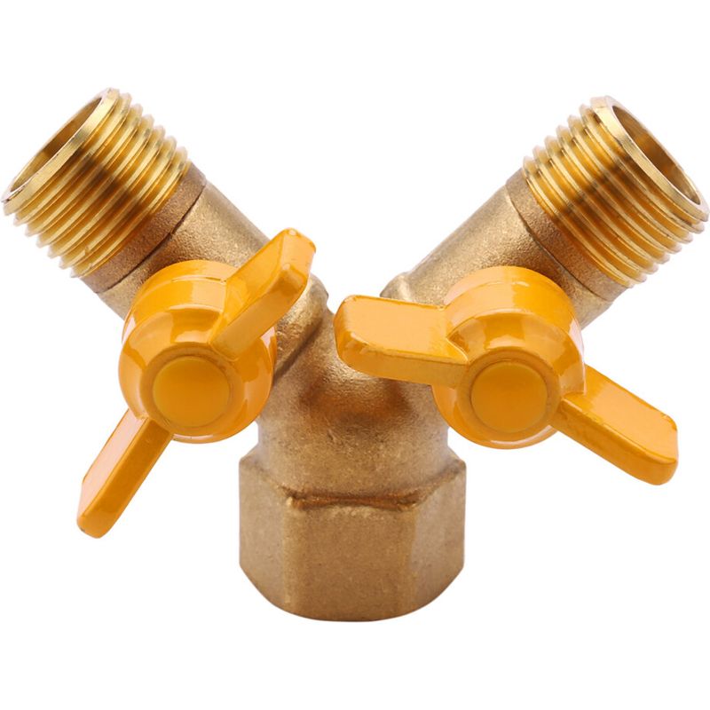 2-wege-wasserhahnadapter 1/2"-außenschlauchverteiler