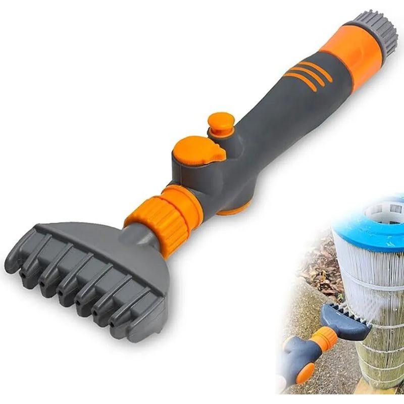 Manuelle Pool-/spa-filterreinigungsbürste Mit Gartenschlauchanschluss Für Effektive Reinigung
