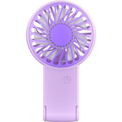 1 Reiseventilator, Faltbar Und Wiederaufladbar, 3 Geschwindigkeitsstufen, Pink, Für Festivals Und Sommerurlaub
