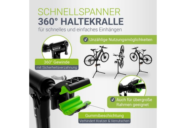 Juskys Klappbarer Fahrradständer bis 50 kg Belastbarkeit