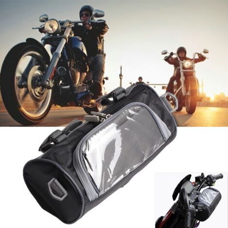 Motorrad-lenkertasche, Ride-large Touchscreen Großes Fassungsvermögen Kleine Tasche Abnehmbarer Schultergurt Wasserdicht Motorrad-gabeltasche 2,5l Behälter