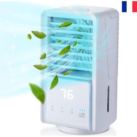 Tragbare 4-in-1-klimaanlage (leise, 36–45 Db) – 700-ml-luftbefeuchter – 4000-mah-akku – Für Büro Und Schlafzimmer