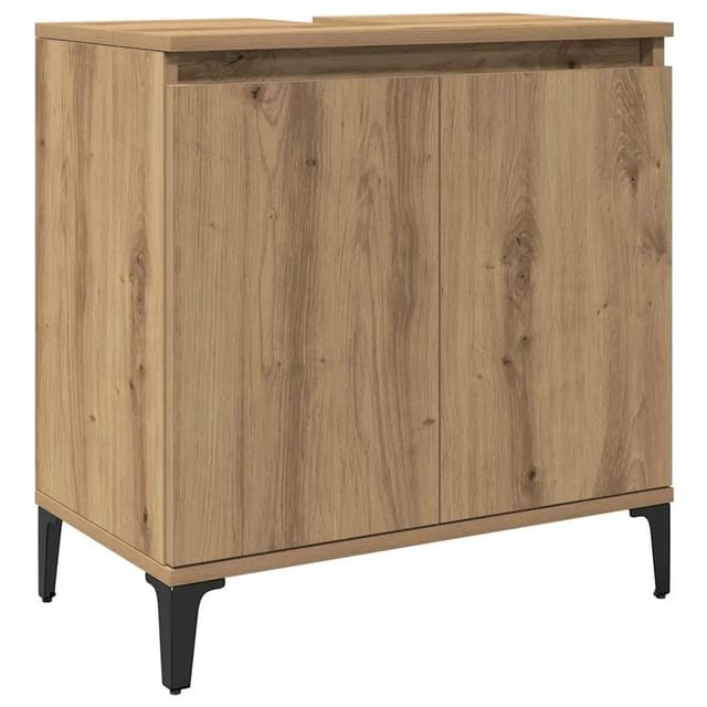 vidaXL Waschbeckenunterschrank Artisan-Eiche 58x33x60 cm Holzwerkstoff 857118