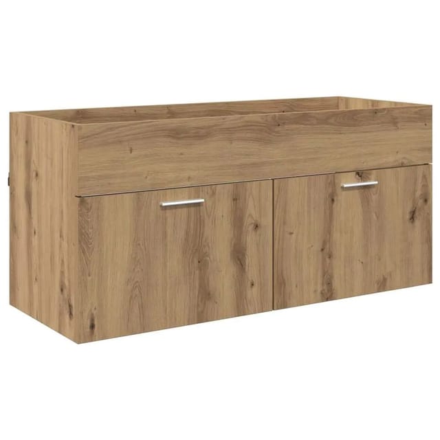 vidaXL Waschbeckenunterschrank Artisan-Eiche 38,5 x 100 x 46 cm 880442