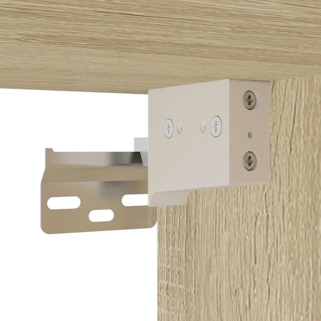 vidaXL 3-Tlg Badmöbel-Set Sonoma-Eiche Holzwerkstoff 3300996