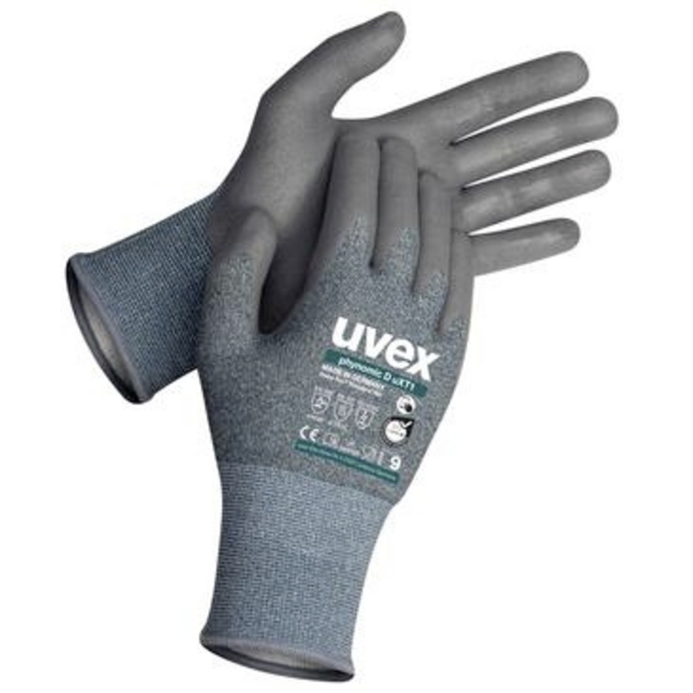 Uvex 6078109 60781 Hppe, Glasfaser, Polyamid, Elasthan, Carbon Schnittschutzhandschuh 1 Paar