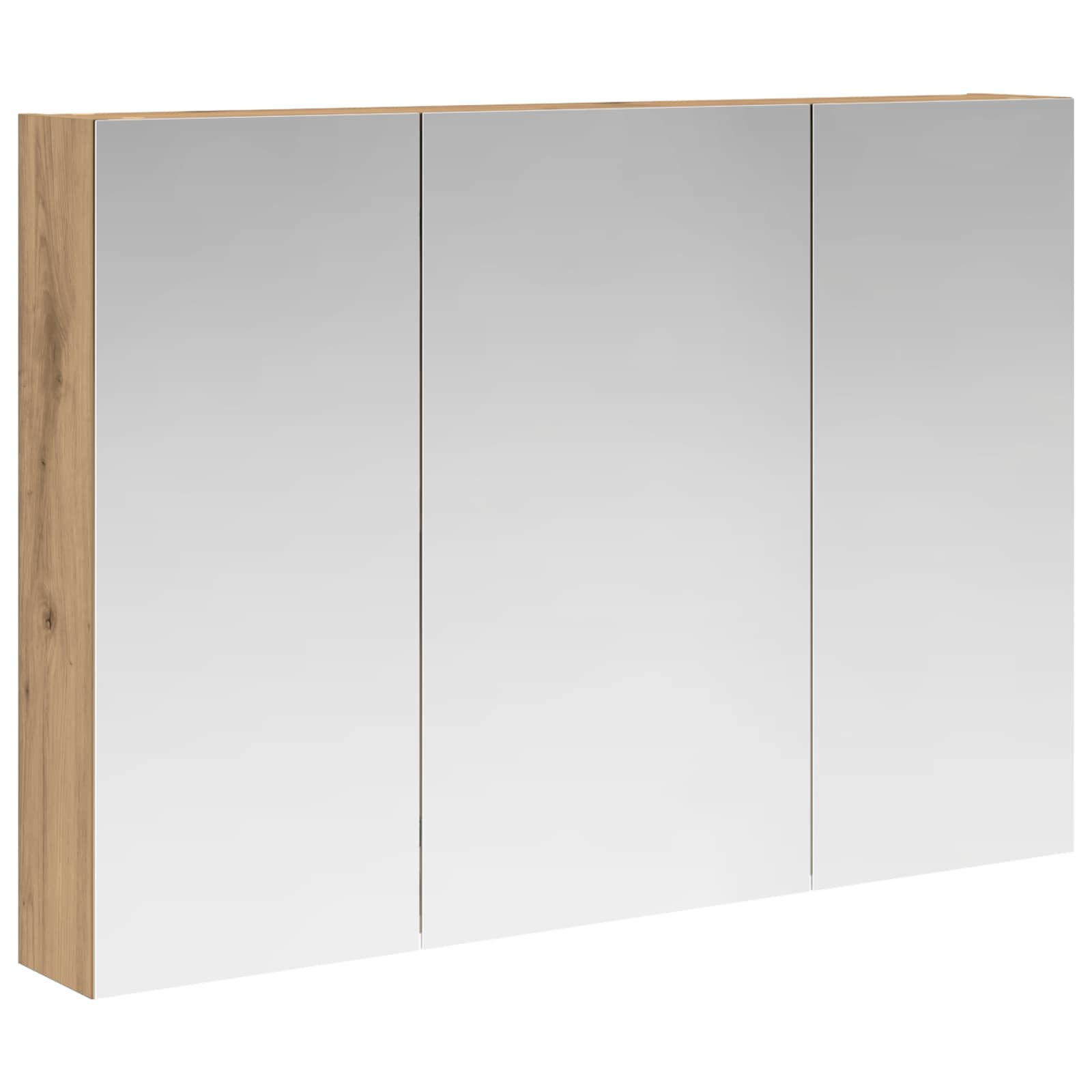 Badezimmerspiegelschrank Kunsthandwerk Eiche 100 X 14,5 X 70 Cm Vidaxl