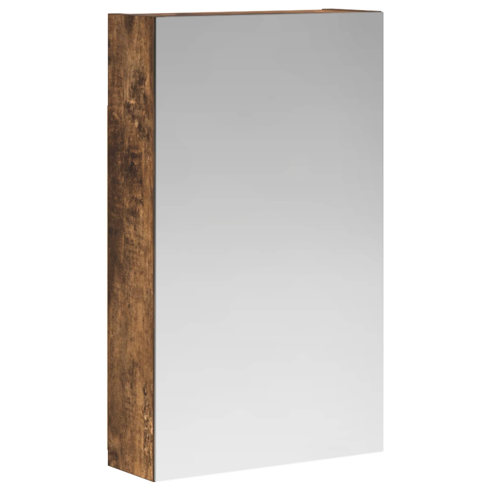Vidaxl Bathroom Mirror Cabinet Smoked Oak 30 X 10.5 X 50 Cm