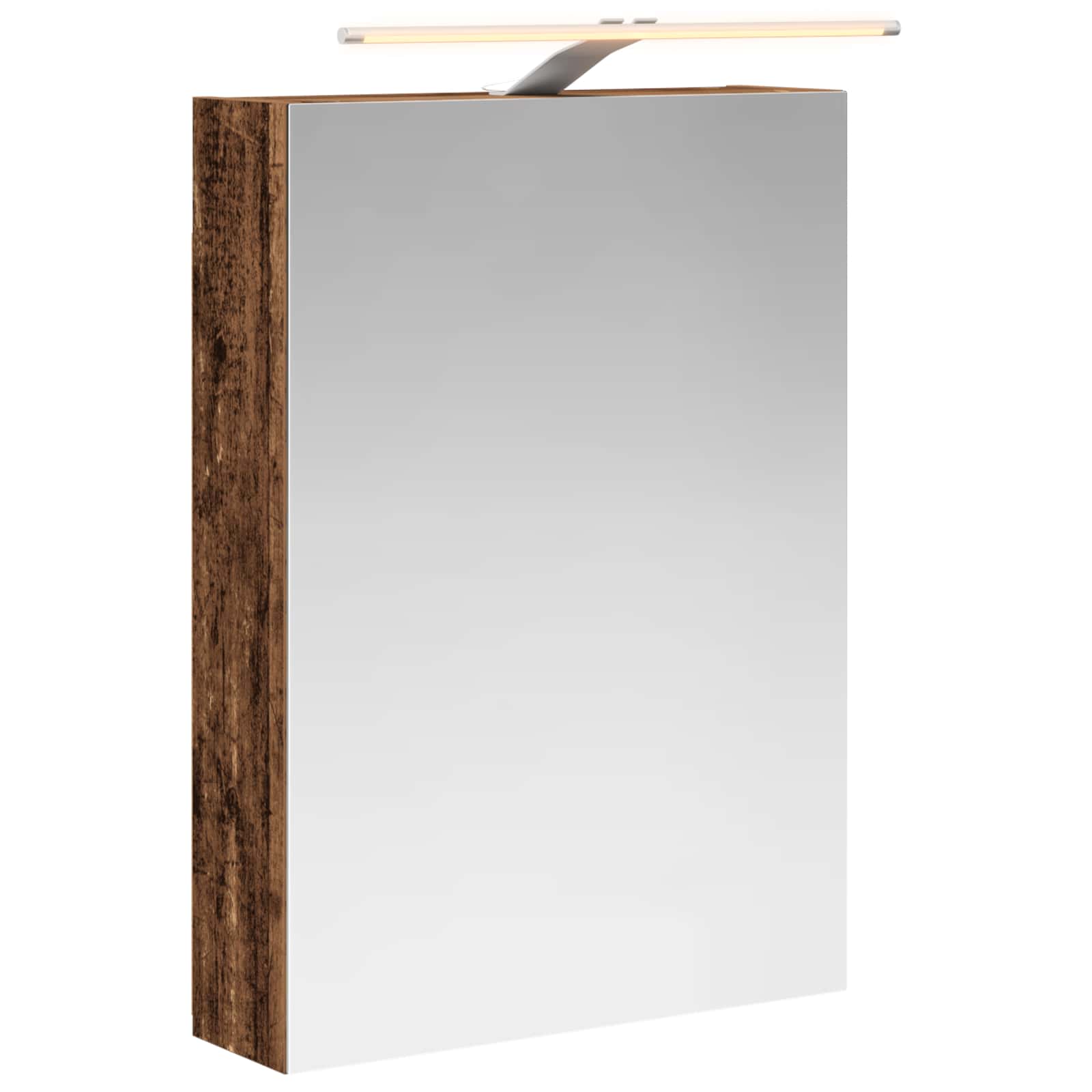 Vidaxl Bathroom Mirror Cabinet Old Wood 50 X 14.5 X 70 Cm