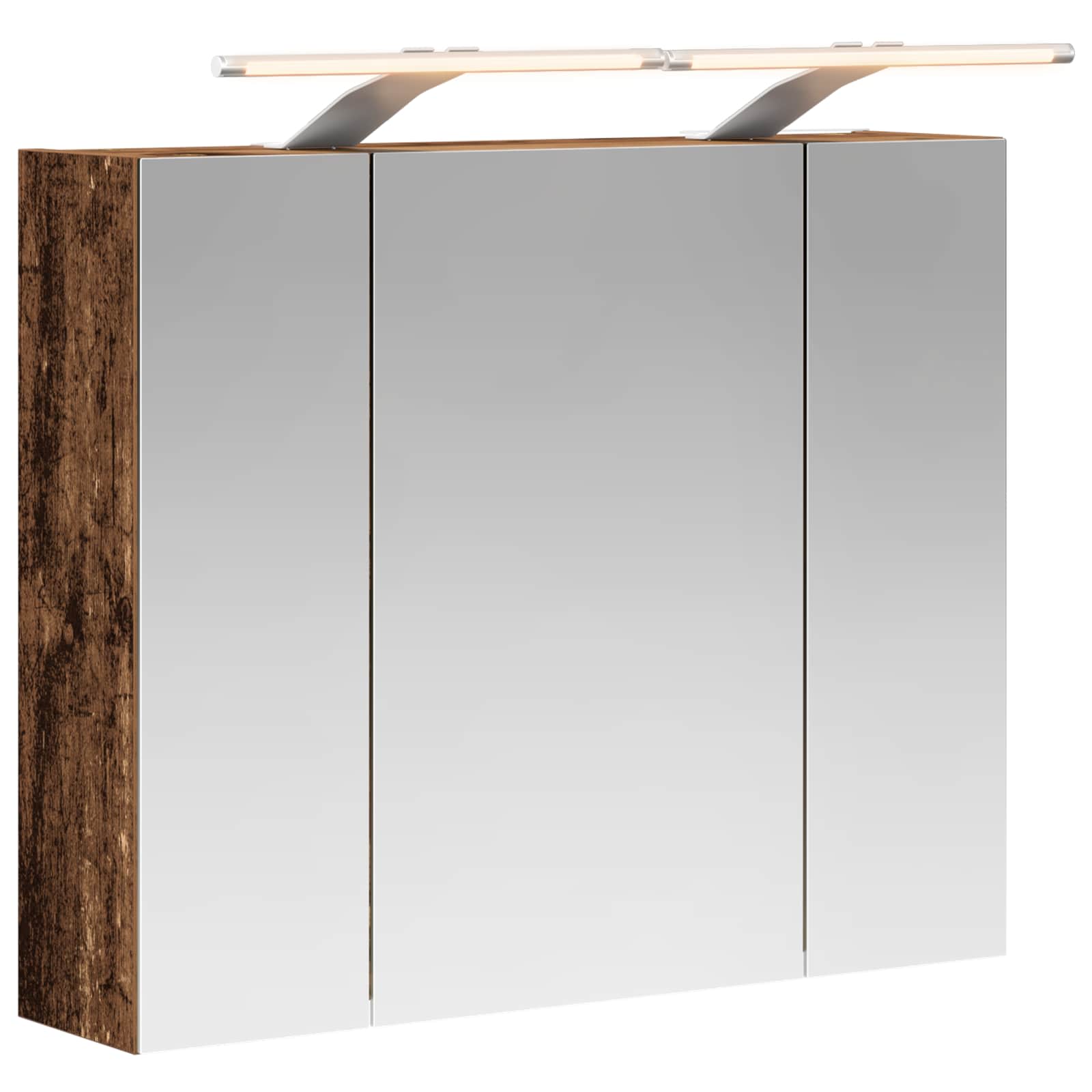 Vidaxl Bathroom Mirror Cabinet Old Wood 60 X 14.5 X 50 Cm