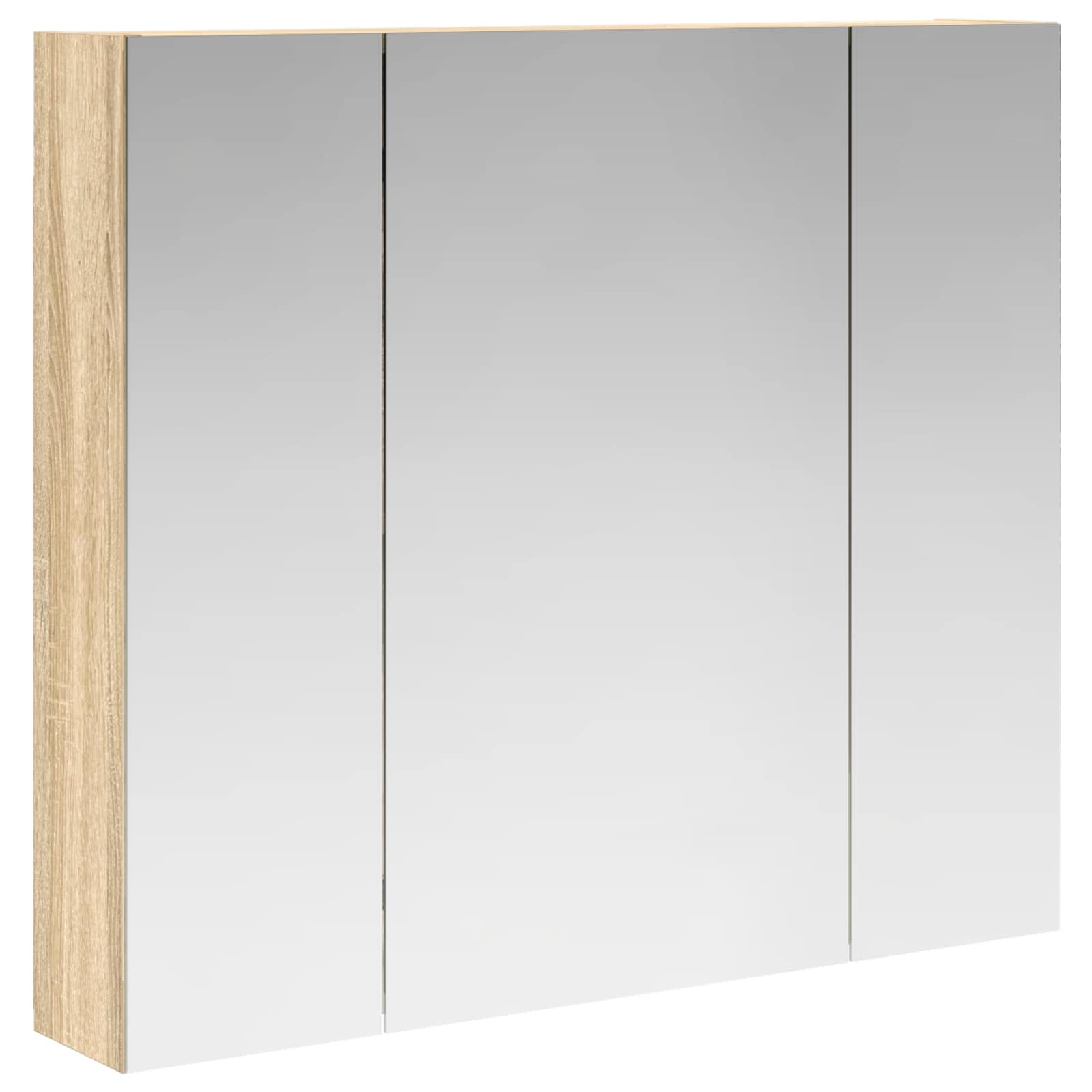 Badezimmerspiegelschrank Sonoma-eiche 80 X 14,5 X 70 Cm Vidaxl