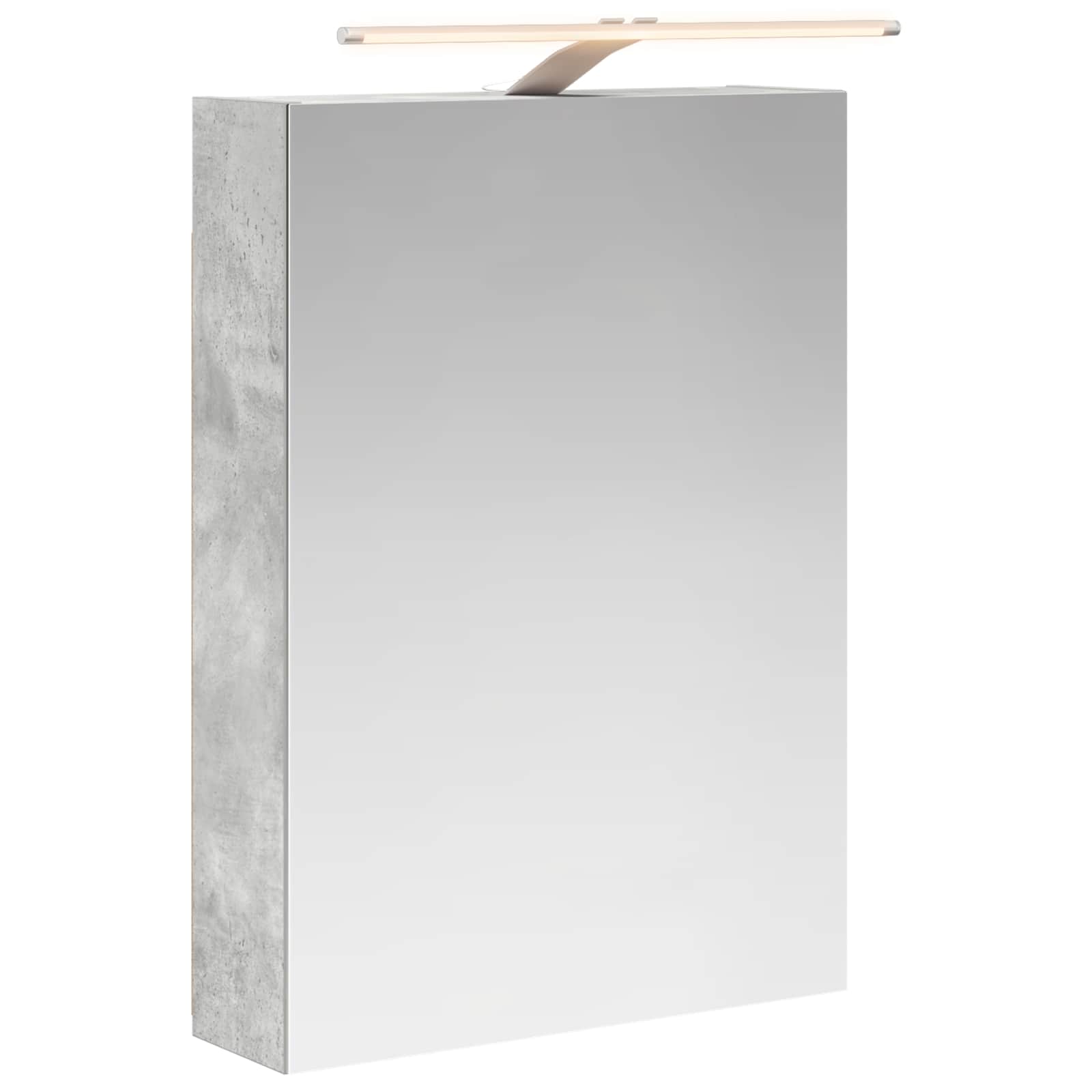 Vidaxl Bathroom Mirror Cabinet Concrete Grey 50 X 14.5 X 70 Cm