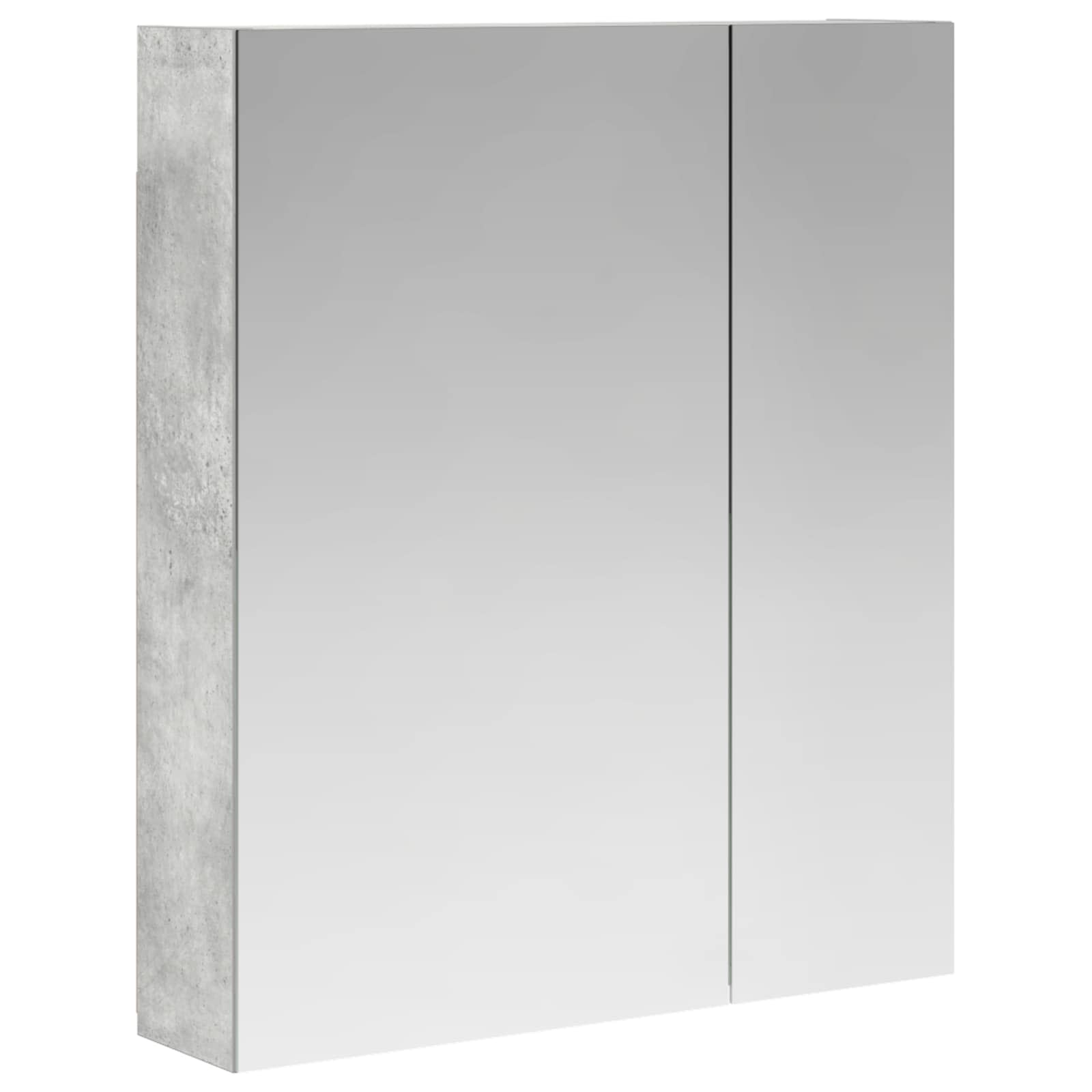 Vidaxl Bathroom Mirror Cabinet Concrete Grey 60 X 14.5 X 70 Cm