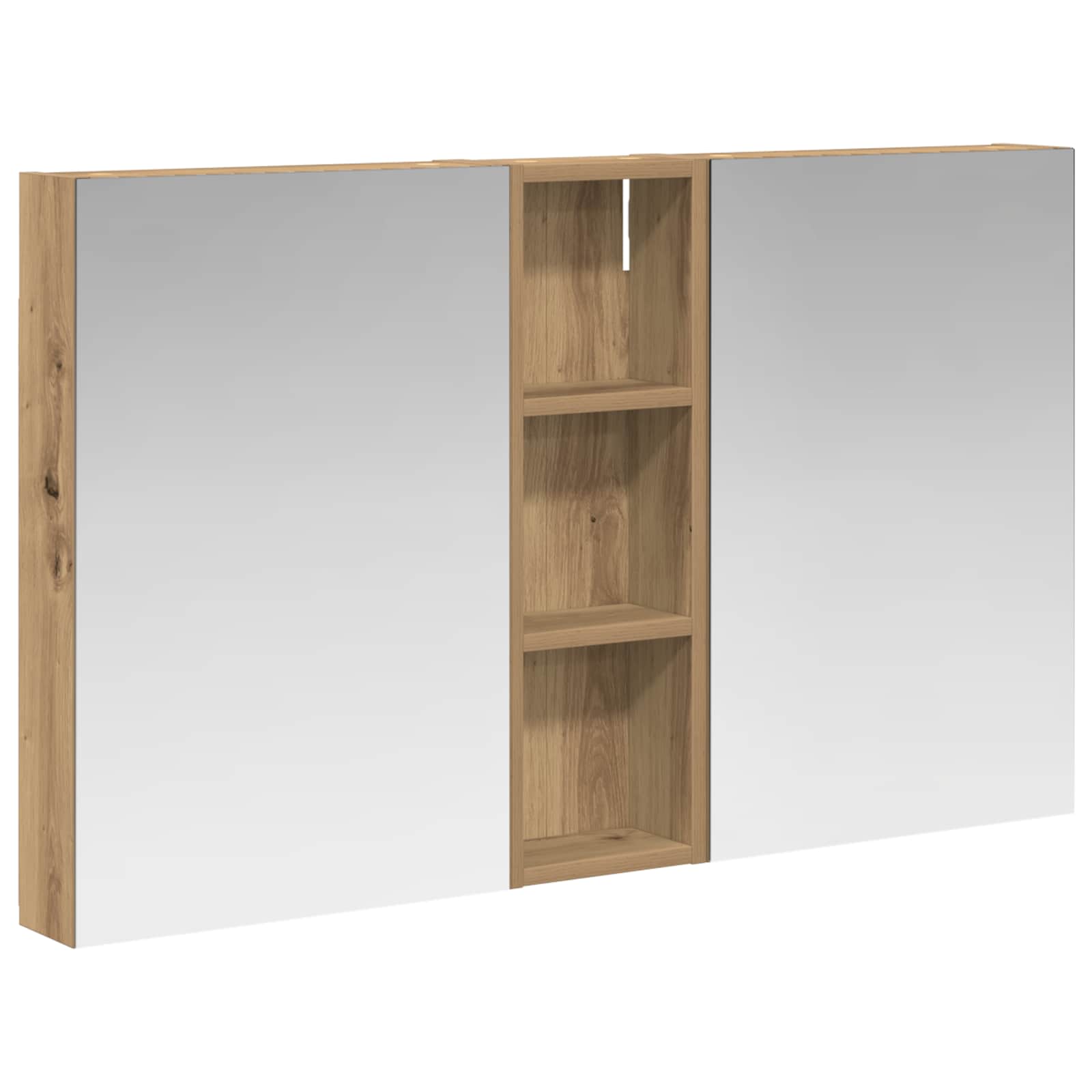 Vidaxl Bathroom Cabinet Set 3 Pcs 100 X 10.5 X 60.5 Cm Engineered Wood