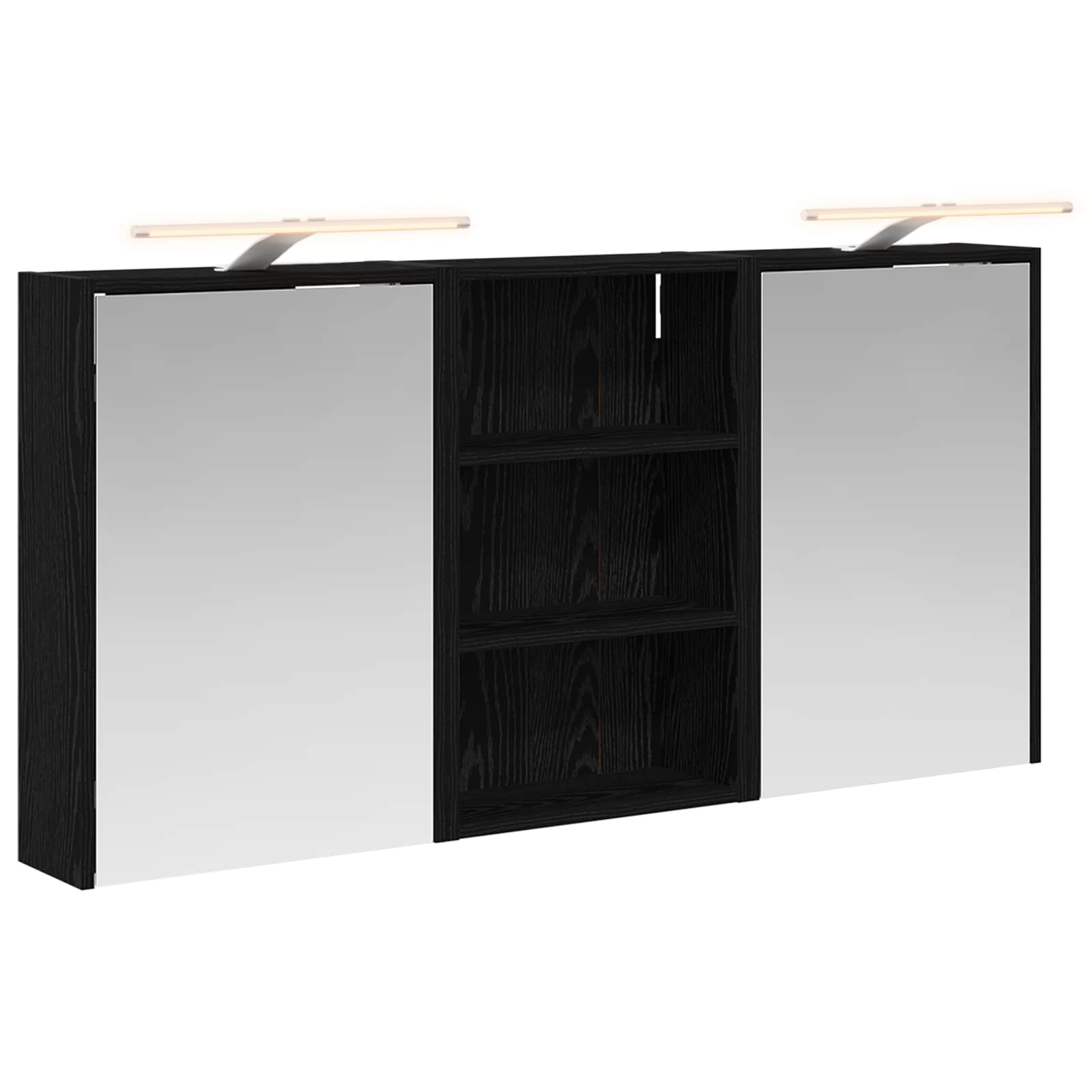 Badezimmerschrank-set 3 Stk. 126 X 16 X 62,5 Cm Holzwerkstoff Vidaxl