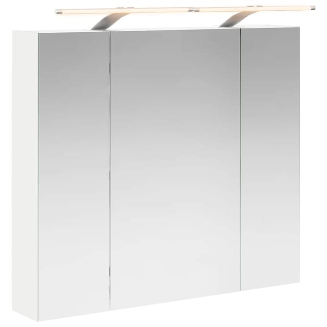 Badezimmerspiegelschrank Weiß 80 X 14,5 X 70 Cm Holzwerkstoff Vidaxl