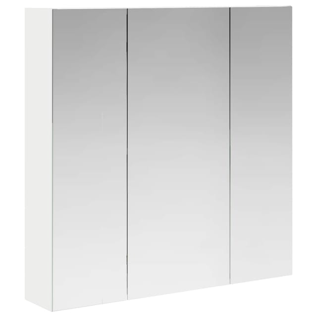 Badezimmerspiegelschrank Weiß 70 X 14,5 X 70 Cm Holzwerkstoff Vidaxl