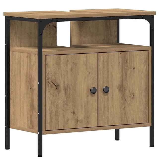 vidaXL Waschbeckenunterschrank Artisan-Eiche 60x30x60 cm Holzwerkstoff 862233