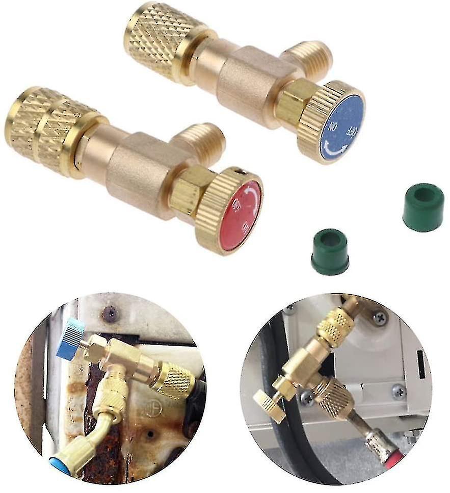 Sicherheitsventil Zum Befüllen Von Kühlmittel, Schnellanschluss, Klimaanlage R410a/r22, R410-anschlussadapter (rot)