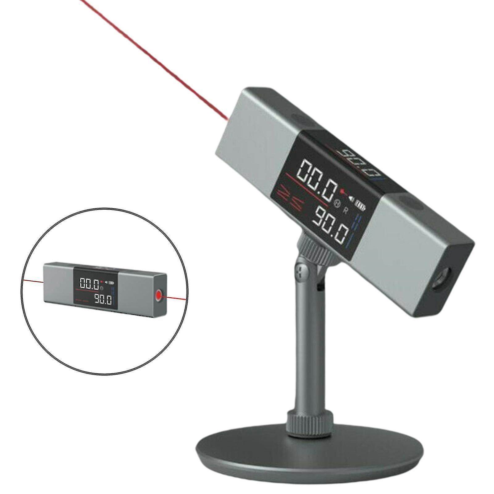 2-in-1 Laser-winkelmesser, Winkelmessung, Laser-wasserwaage, Lineal, Usb-c-ladefunktion, Digital, Dual-laser Mit Ständer.