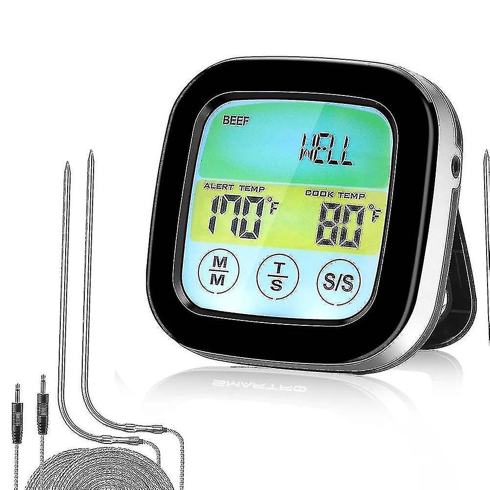Kabelloses Grillthermometer, Kompatibel Mit Grillgeräten, Thermometer Mit Zwei Sonden -