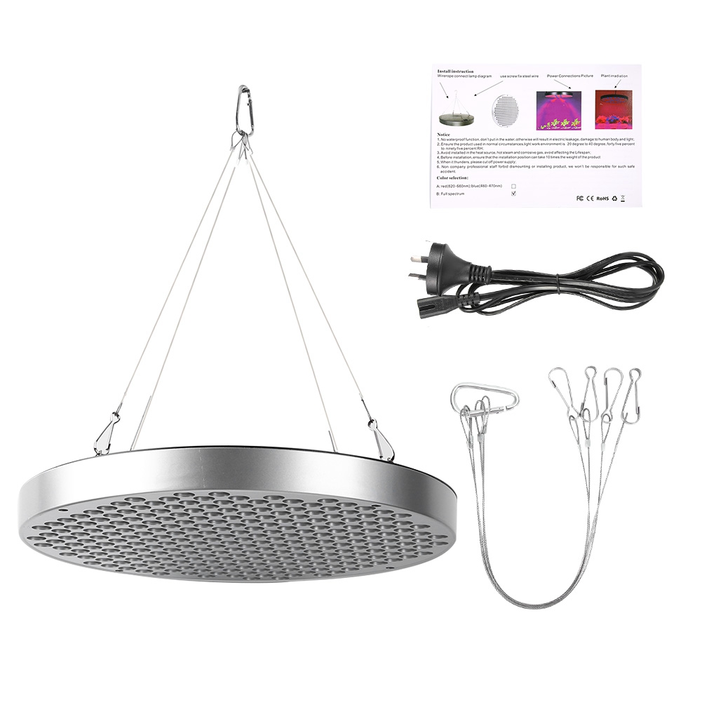50-w-vollspektrum-led-pflanzenlampe Für Den Innenbereich, Runde Form, Eu-stecker 85–265 V
