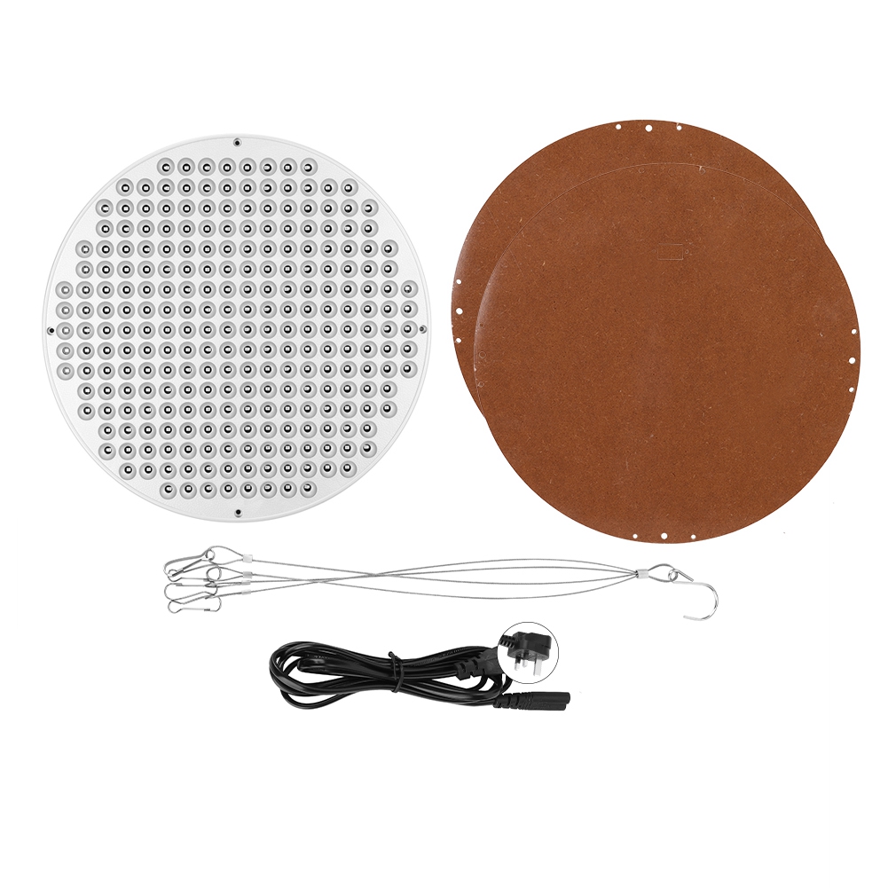 50-w-led-pflanzenlampe, Rundes Panel, Vollspektrum Für Zimmerpflanzen, Blumen Und Gemüse, 100–240 V Mit Uk-stecker