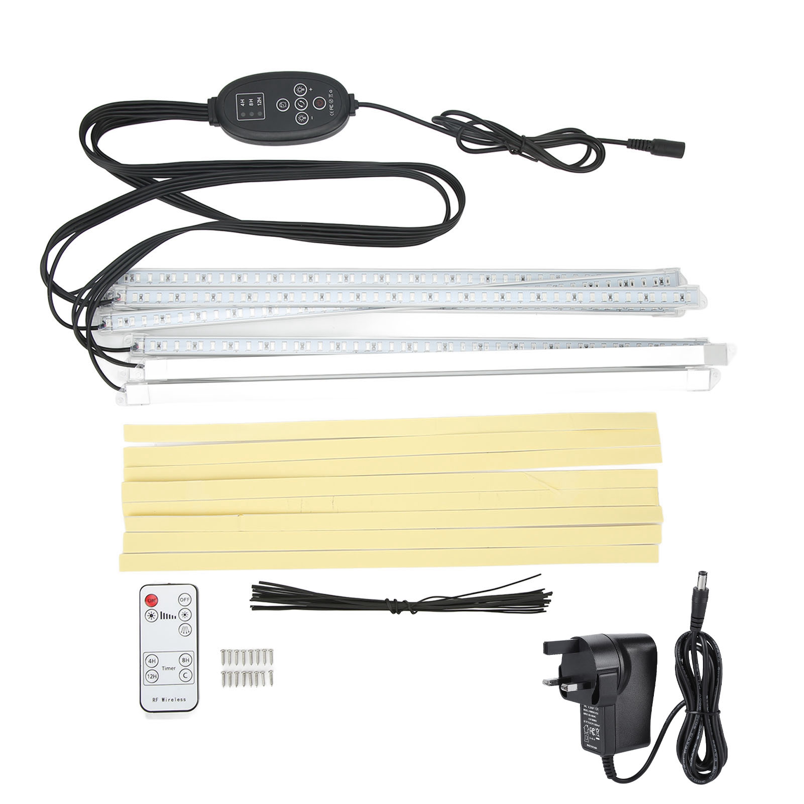 8-armige Led-pflanzenlampe Mit Rotem Und Blauem Lichtspektrum, Timer Und Einstellbarer Intensität, 100-240 V Für Zimmerpflanzen