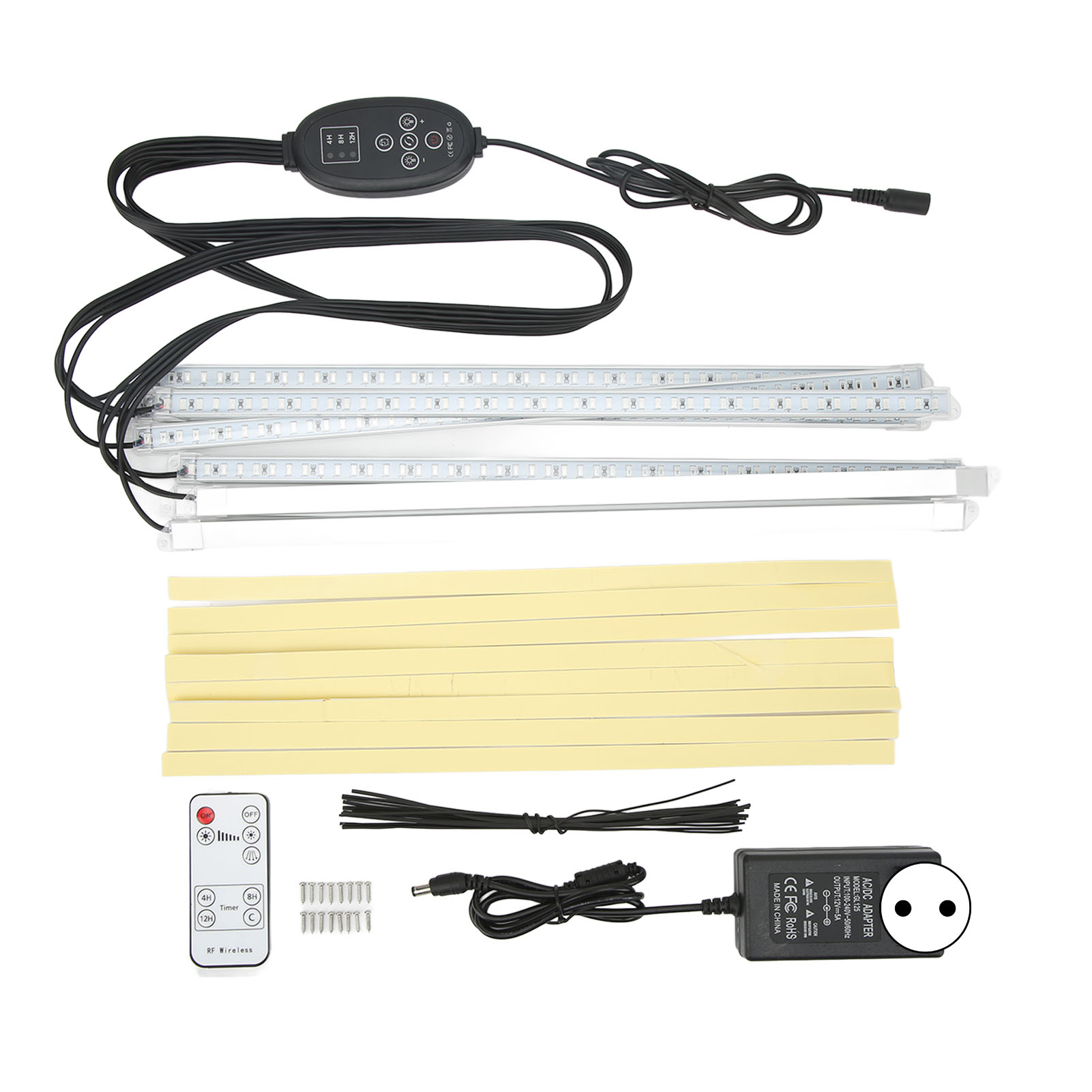 8-band-led-pflanzenlampe Für Zimmerpflanzen Mit Timer Und Dimmfunktion, Rotem Und Blauem Lichtspektrum, 100–240 V Eu-stecker