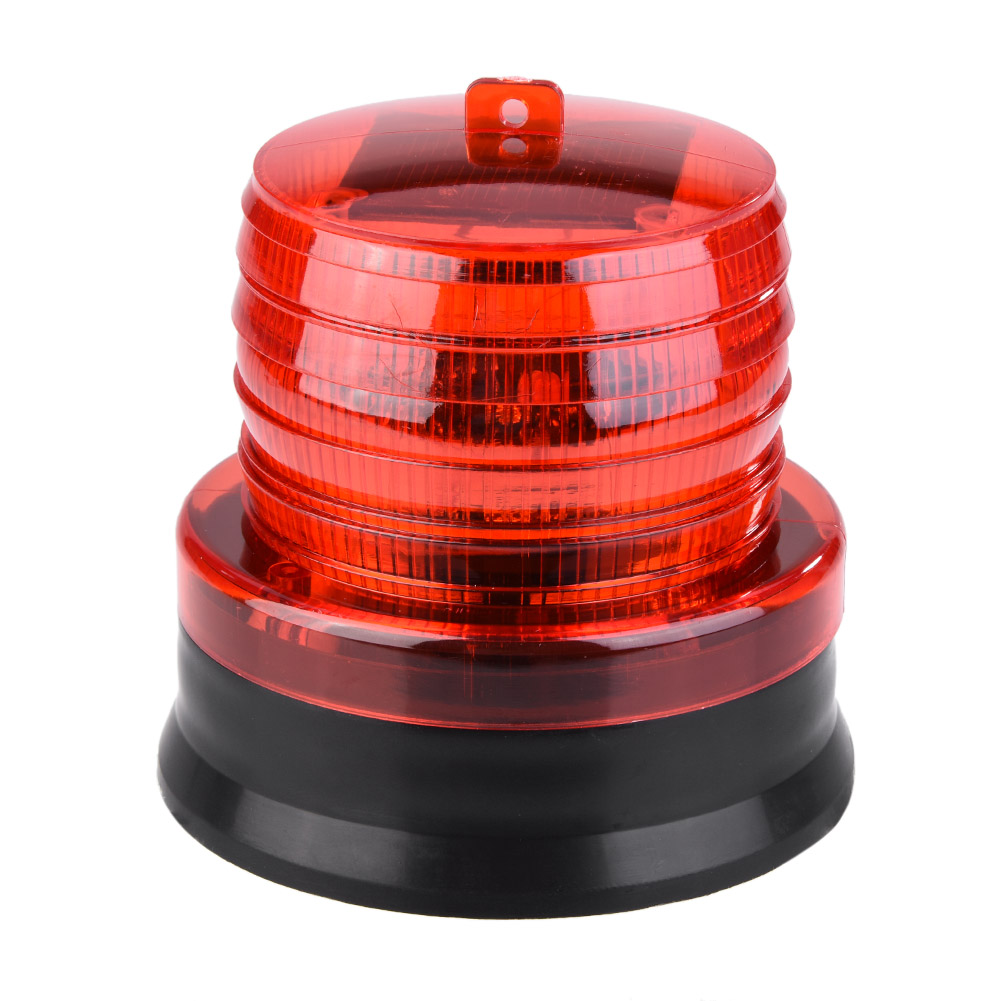 2v Solar-led-notblinklicht Für Fahrzeuge – Rotes Warnlicht