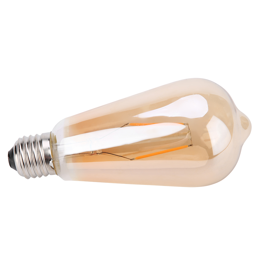 Retro-led-lampe E27, Braunes Glas, 2 W, Für Café- Und Heimdekoration