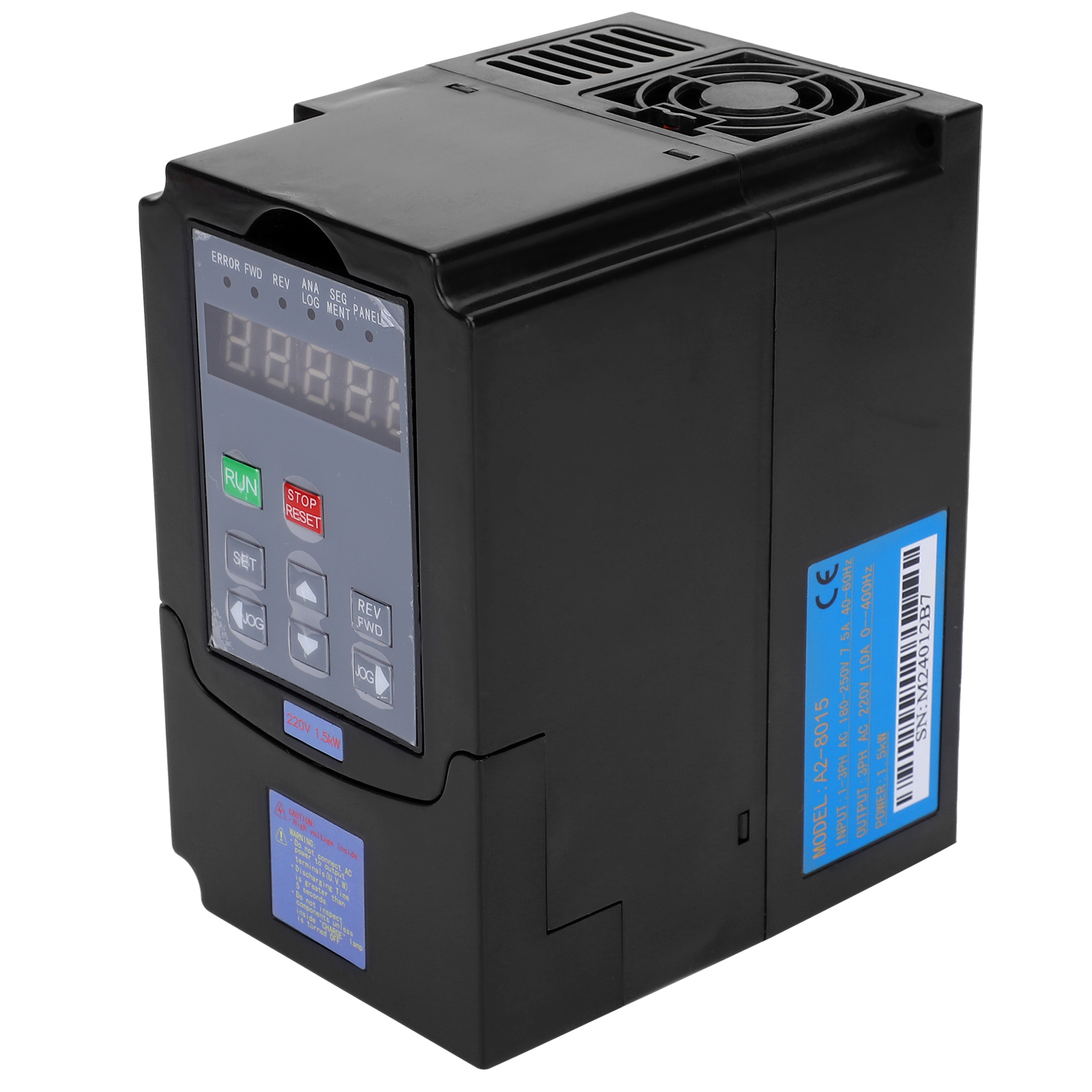 1,5-kw-frequenzumrichter, 1/3-phasen-eingang Ac 180–250 V, Dreiphasen-ausgang 220 V, Modell A2-8015