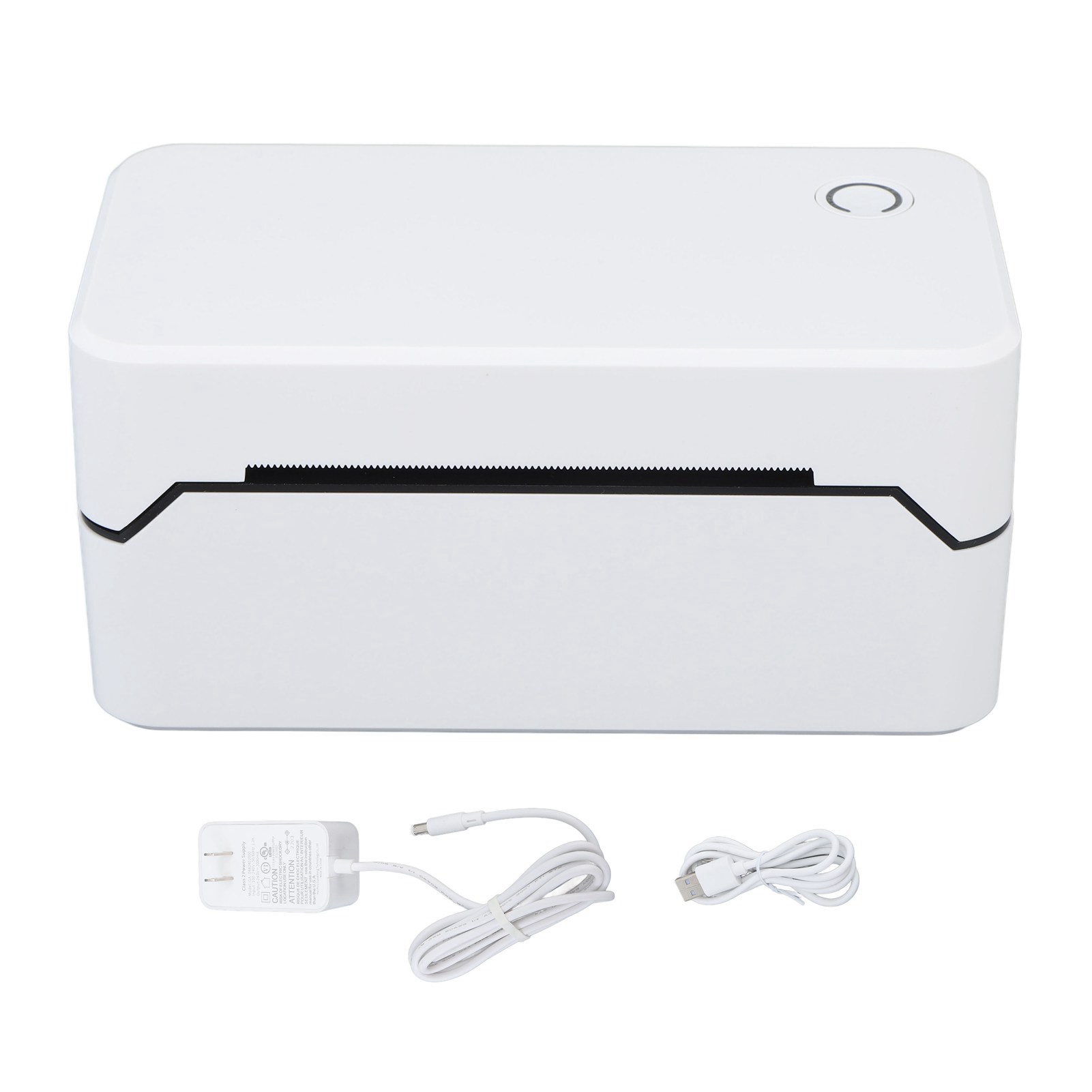 Tragbarer Bluetooth-thermoetikettendrucker, Kompatibel Mit Windows/ios/android, 80 Mm, 100–240 V, Us-stecker