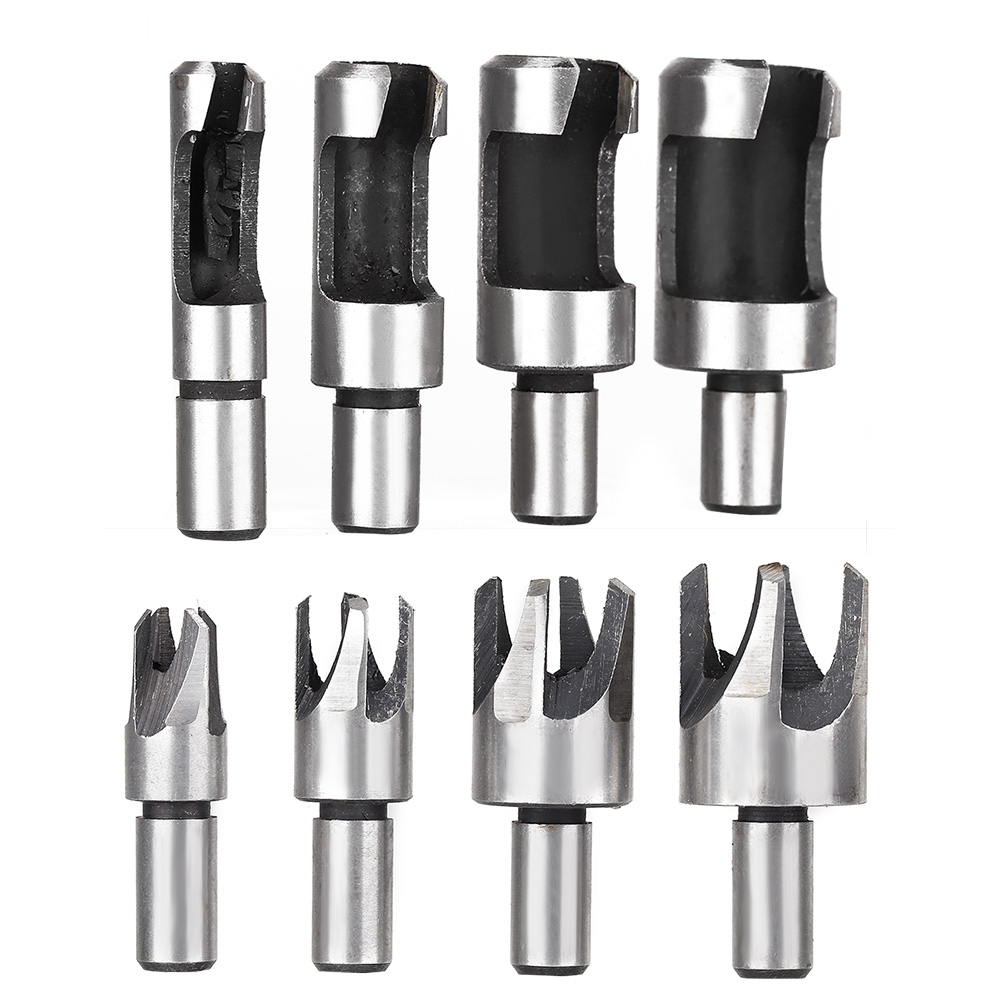 8-teiliges Set Aus 10-mm-holzfräsern Aus Kohlenstoffstahl, Zubehör Für Rundschaftbohrer