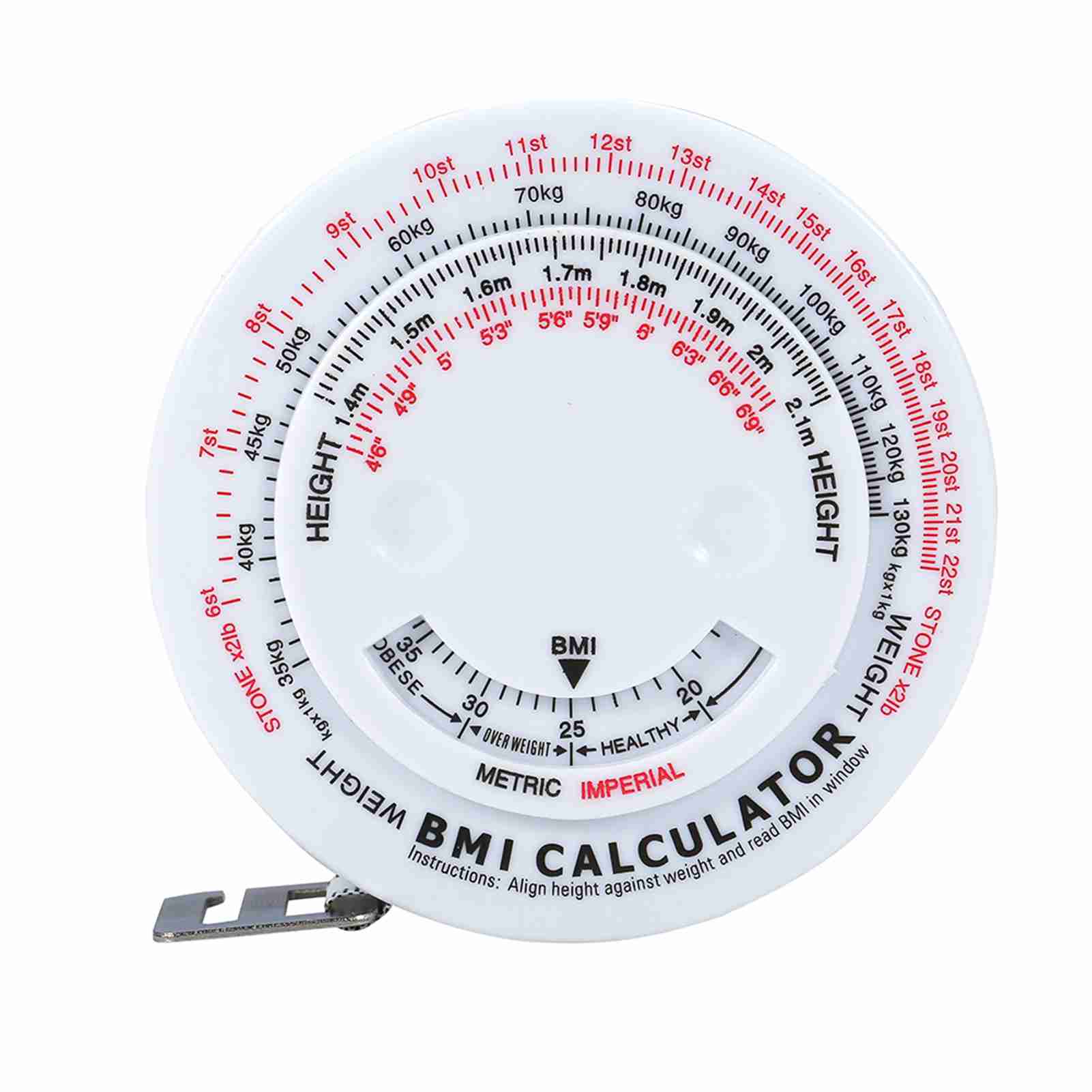 Einziehbares Maßband Für Fitness – Body-mass-index Und Taillenumfang