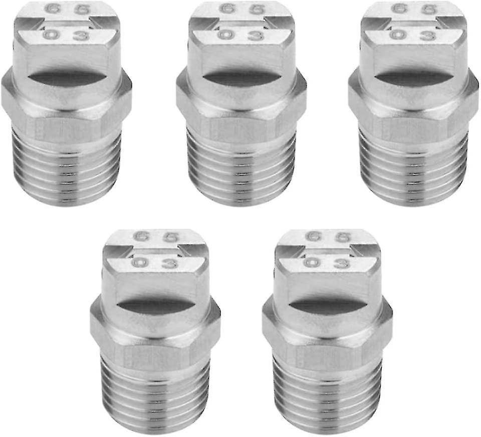 1/4" Edelstahl-hochdruck-sprühdüse Für Autowaschanlagen (silber) (5 Stück)