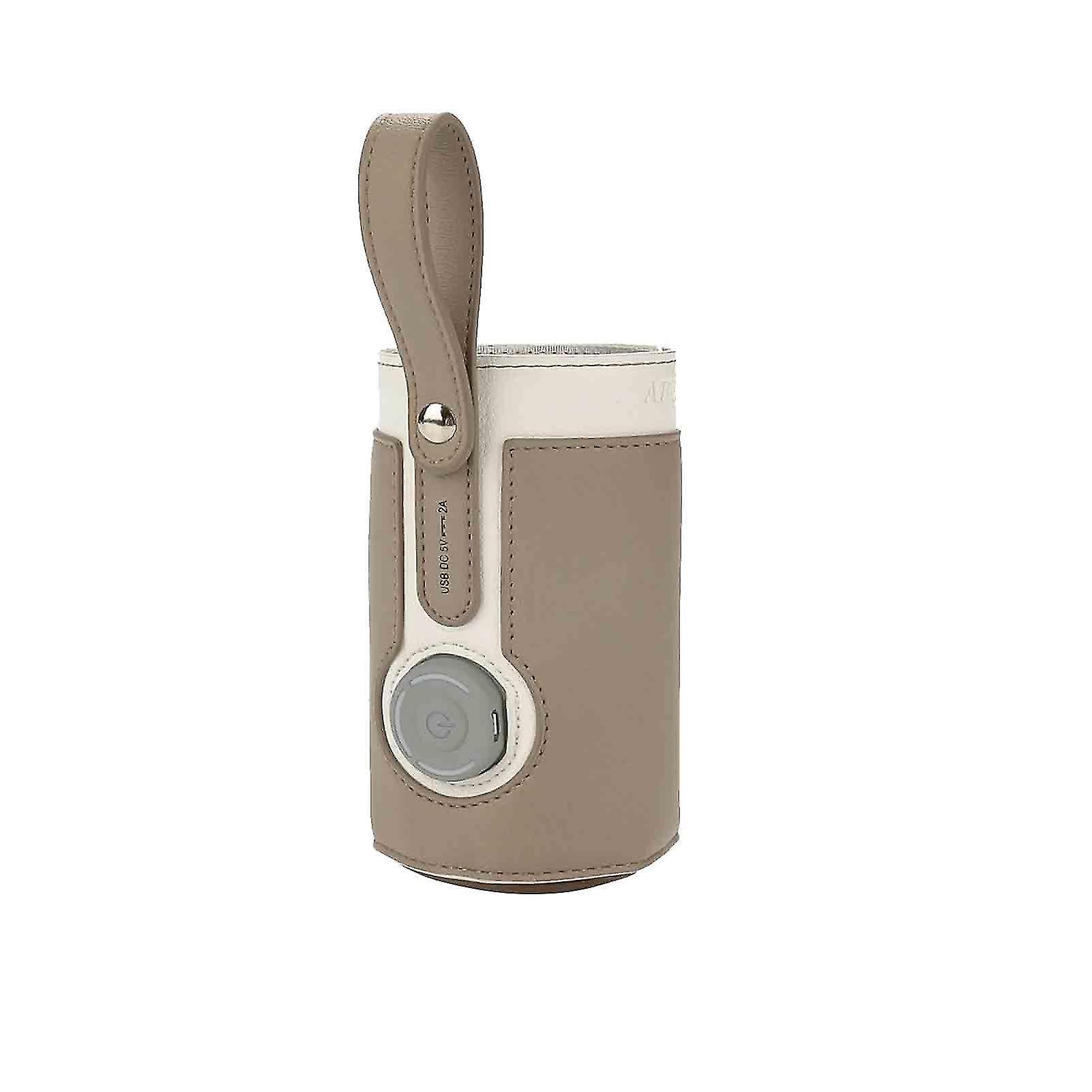 Intelligenter Flaschenwärmer, Isolierte Babyflaschentasche, Usb-reisethermostat Für Milch Und Babynahrung, Tragbarer Flaschenwärmer, Babyflaschentasche – Usb – Braun