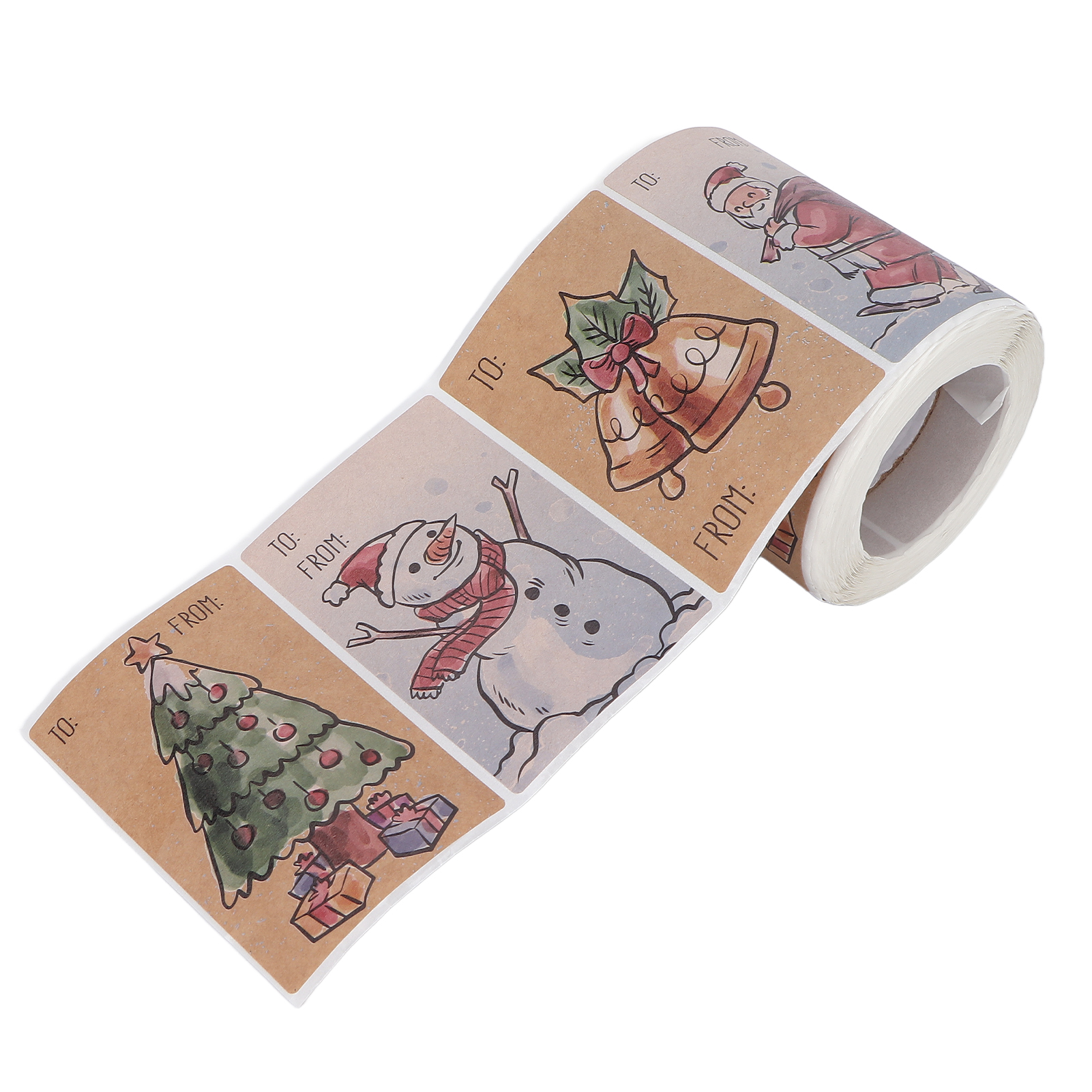 Weihnachtsaufkleber, 250 Selbstklebende Etiketten Für Geschenke, Karten Und Schachteln – 6 Festliche Designs