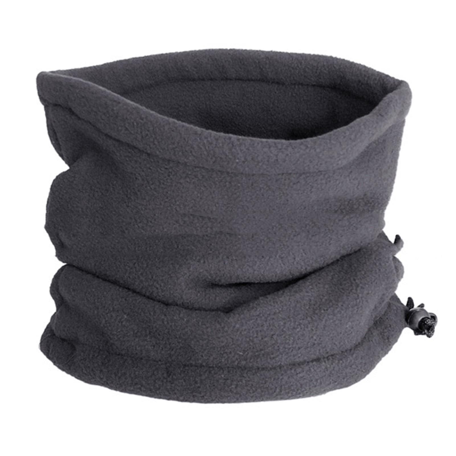 Unisex-winter-nackenwärmer Aus Weichem Und Dickem Fleece, Dunkelgrau, Einfarbig.