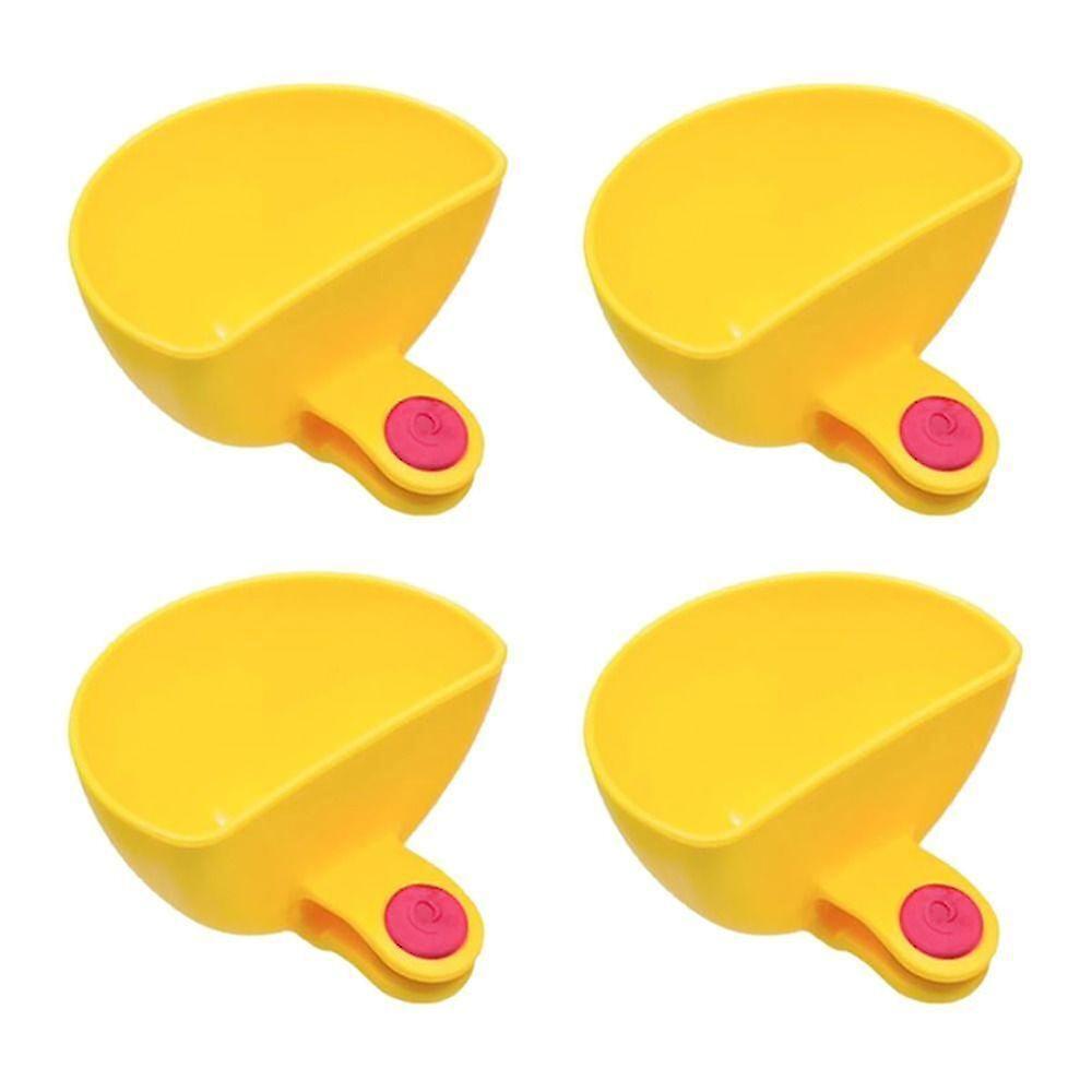 4x Clip-on Saucenschalen Für Teller, Clip-on Saucenhalter, Gelbe Saucenbehälter