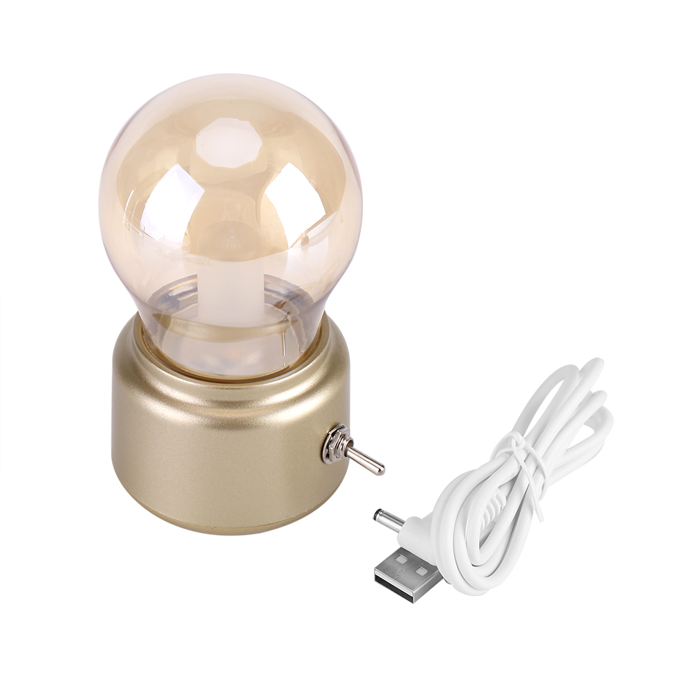 Retro-led-nachtlicht, Usb-aufladbar – Gold