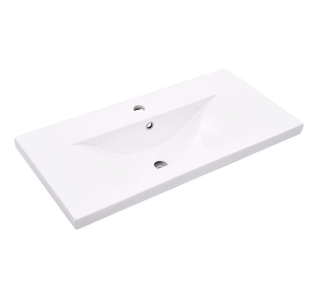vidaXL Waschbeckenunterschrank mit Einbaubecken Artisan-Eiche 3328924