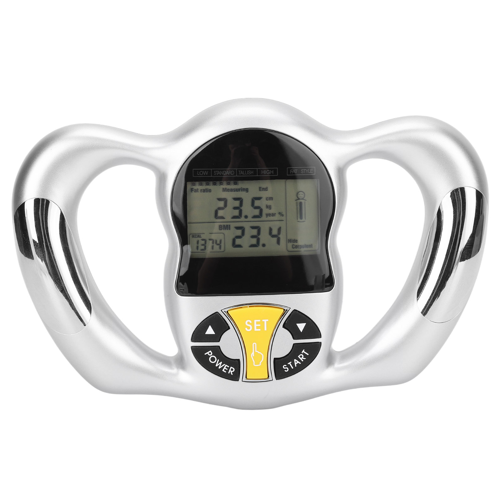 Tragbarer Körperfettanalysator Mit Bmi- Und Kalorienmessung – Digitales Lcd-gesundheitsmonitor