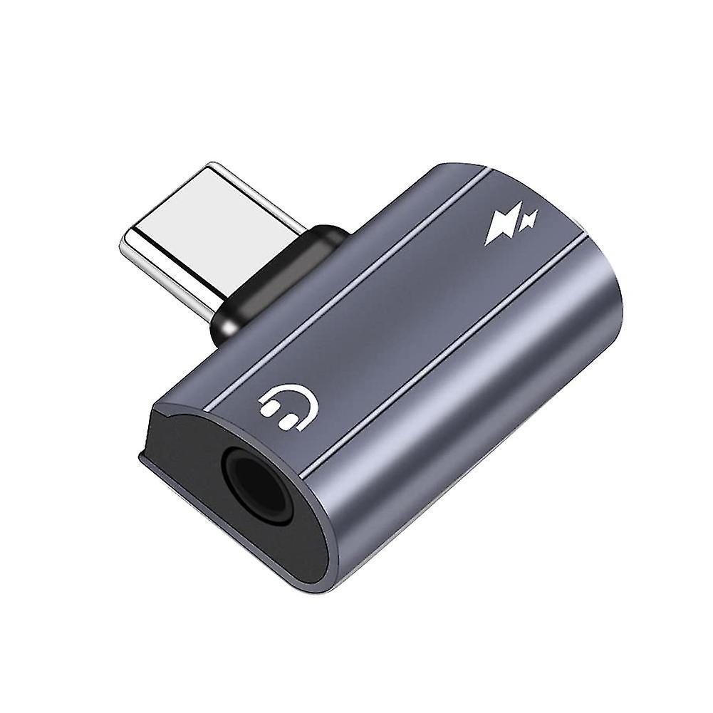 2-in-1 Kopfhörer-konverter-adapter, Usb-c Auf 3,5-mm-audio- Und Ladeadapter Mit 60-w-pd-schnellladefunktion Für S22 Und S21