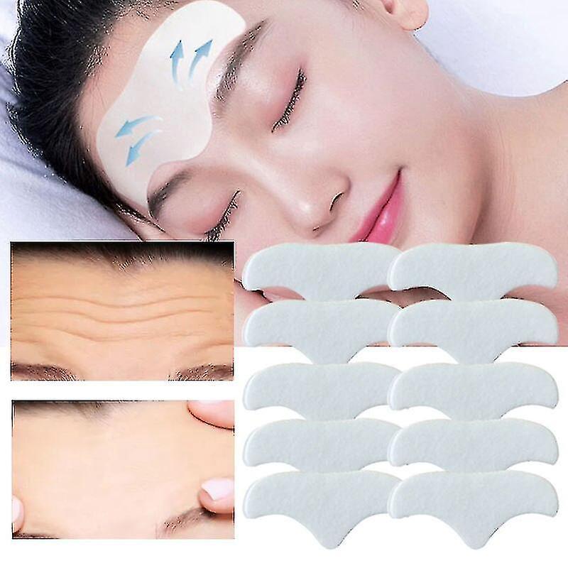 Packung Mit 10 Anti-falten-pflastern Für Die Stirn: Faltenreduzierung, Feuchtigkeitsversorgung, Anti-aging, Straffung Der Haut, Glättung Feiner Linien, Erhaltung Der Feuchtigkeit.